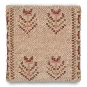 Nkuku Kandy Wool & Cotton Cushion Cover Dusty Pink Square